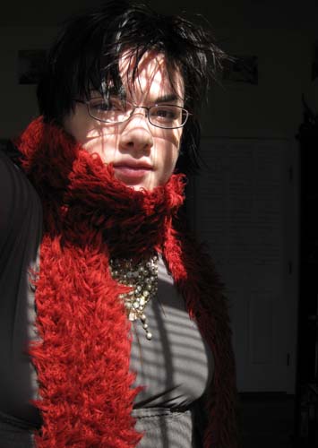 red scarf