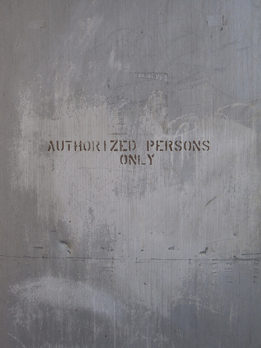 authorized persons only