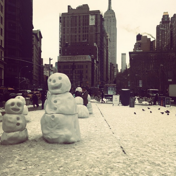 madison square snowpeople